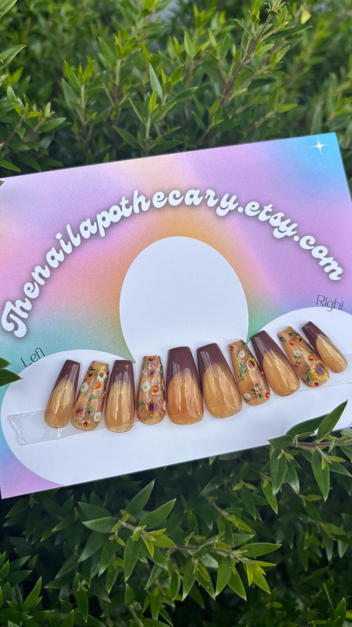 Custom Press-On Nail Set | Handpainted Nail Art | Nails by The Nail Apothecary | Trendsetter Design Tier | Nail Art Level #2