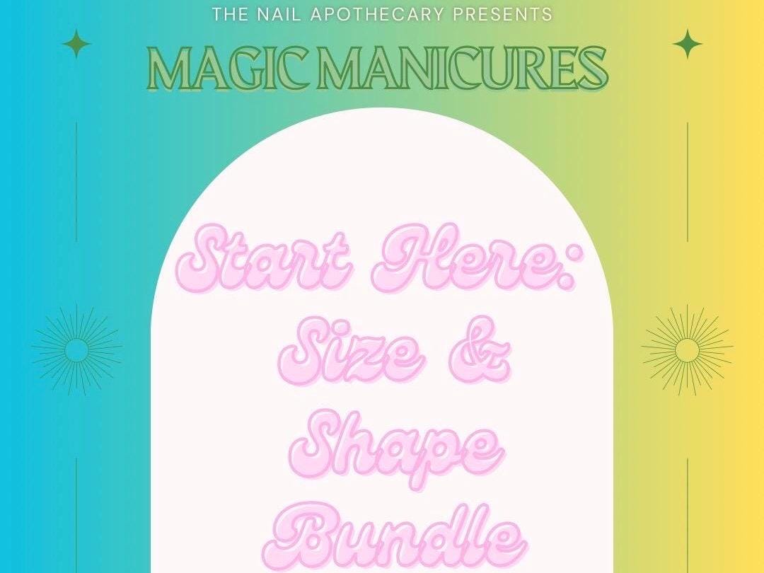 Introduction Bundle | Press-On Nail Sizing & Shape Kit | Find Your Perfect Fit | Shape Selector | Two-in-One