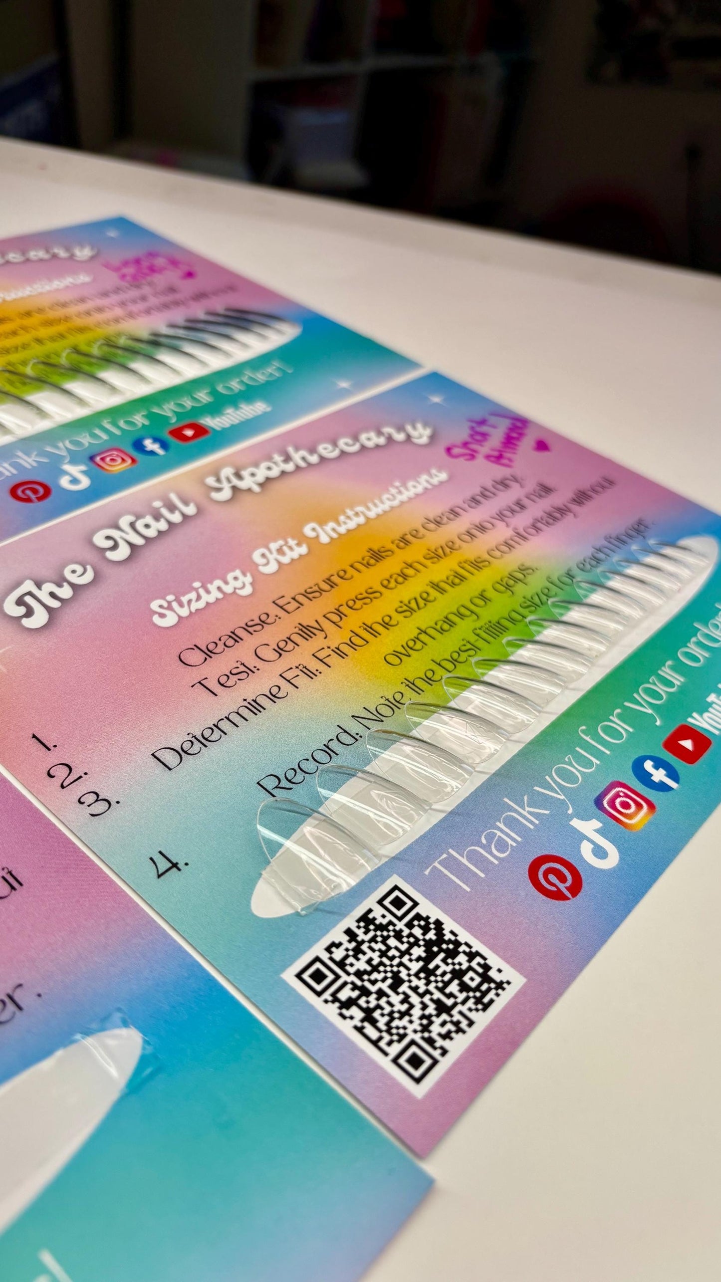 Press-On Nail Sizing Kit | Find Your Perfect Fit | The Nail Apothecary | Sizing kit for Press-ons