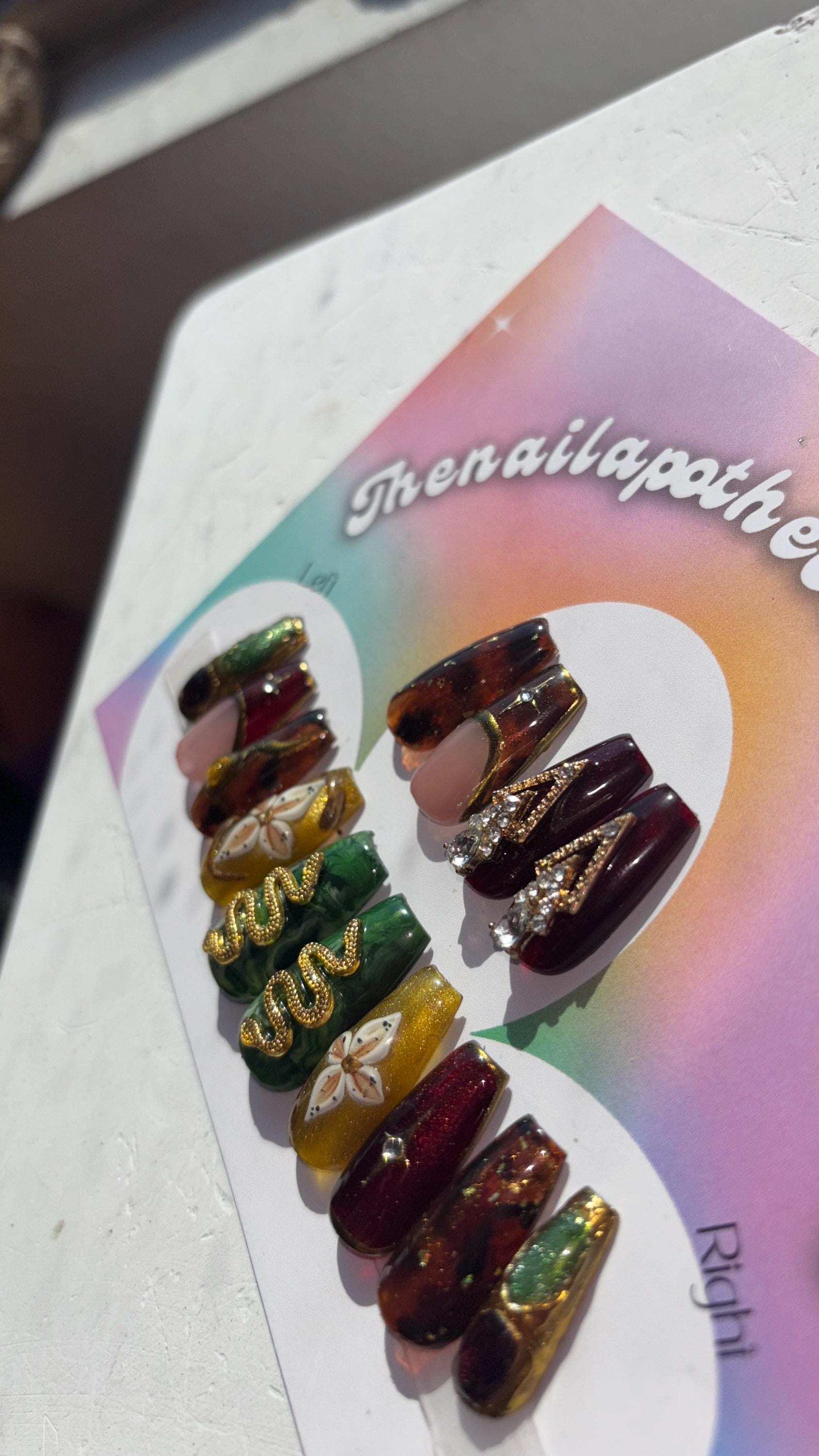 Exclusive Press-On Nail Set | Nails by Nail Apothecary | Look of the Month | U-Pick design your own nail set | Tortoise Shell nail art