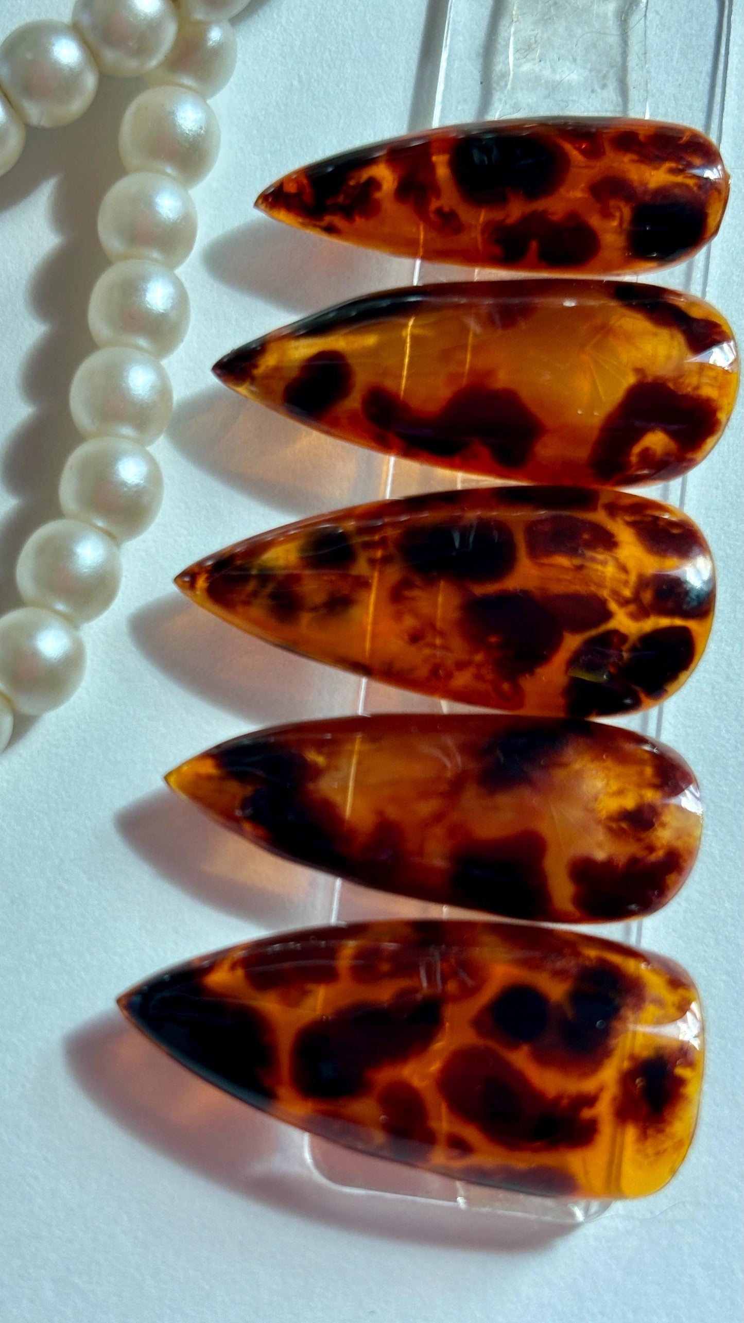 Exclusive Press-On Nail Set | Nails by Nail Apothecary | Look of the Month | U-Pick design your own nail set | Tortoise Shell nail art