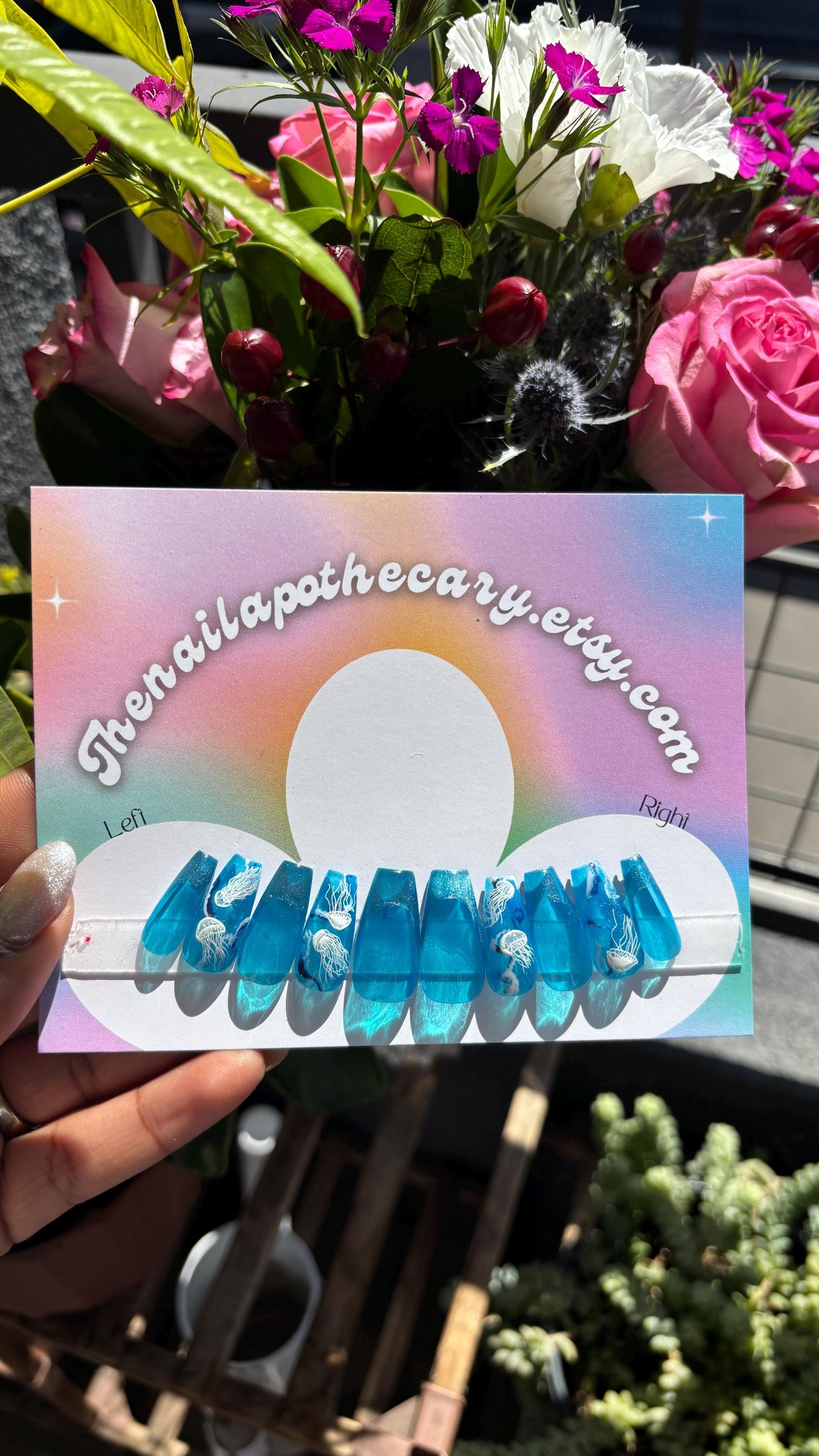 Custom Press-On Nail Set | 3D Nail Art | Nails by The Nail Apothecary | The Artistic Design Tier | Nail Art Level #3