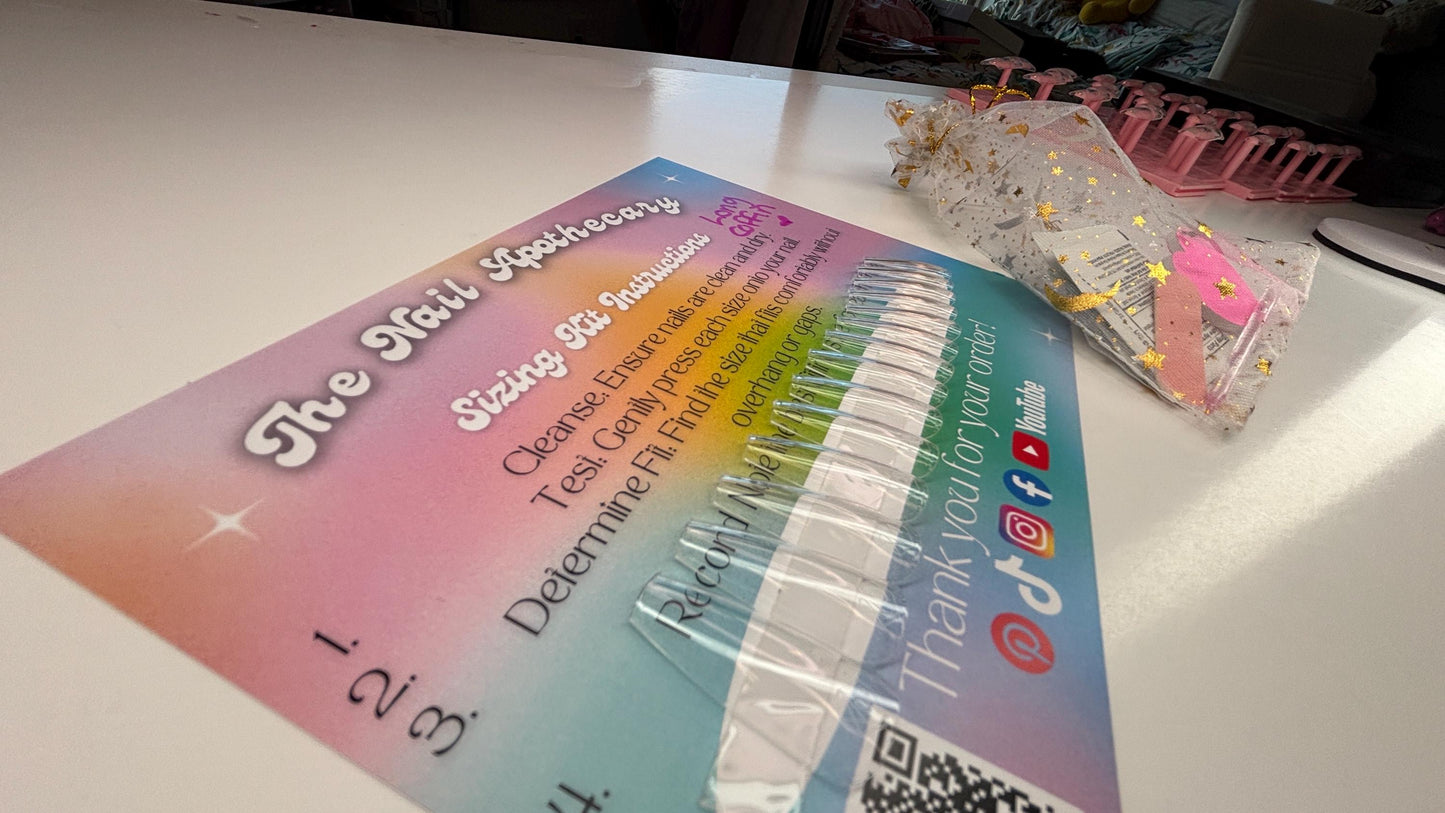 Press-On Nail Sizing Kit | Find Your Perfect Fit | The Nail Apothecary | Sizing kit for Press-ons