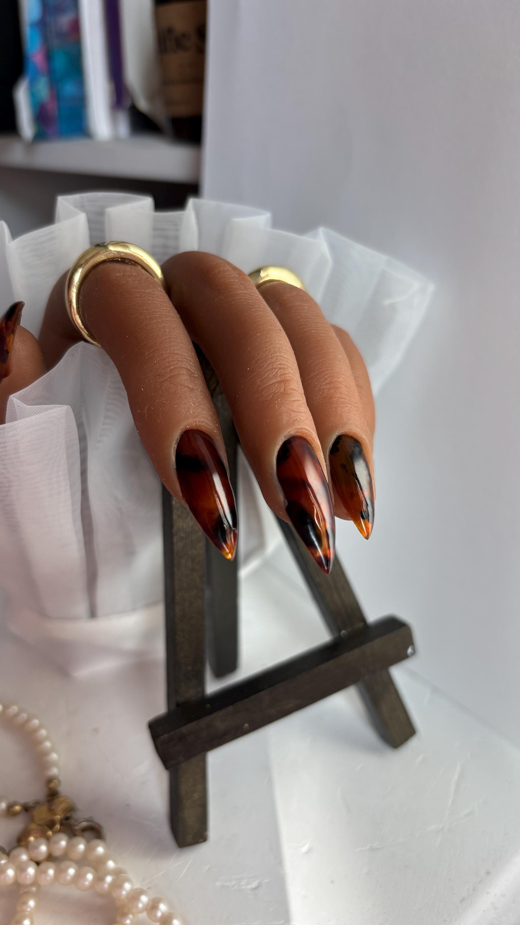 Exclusive Press-On Nail Set | Nails by Nail Apothecary | Look of the Month | U-Pick design your own nail set | Tortoise Shell nail art