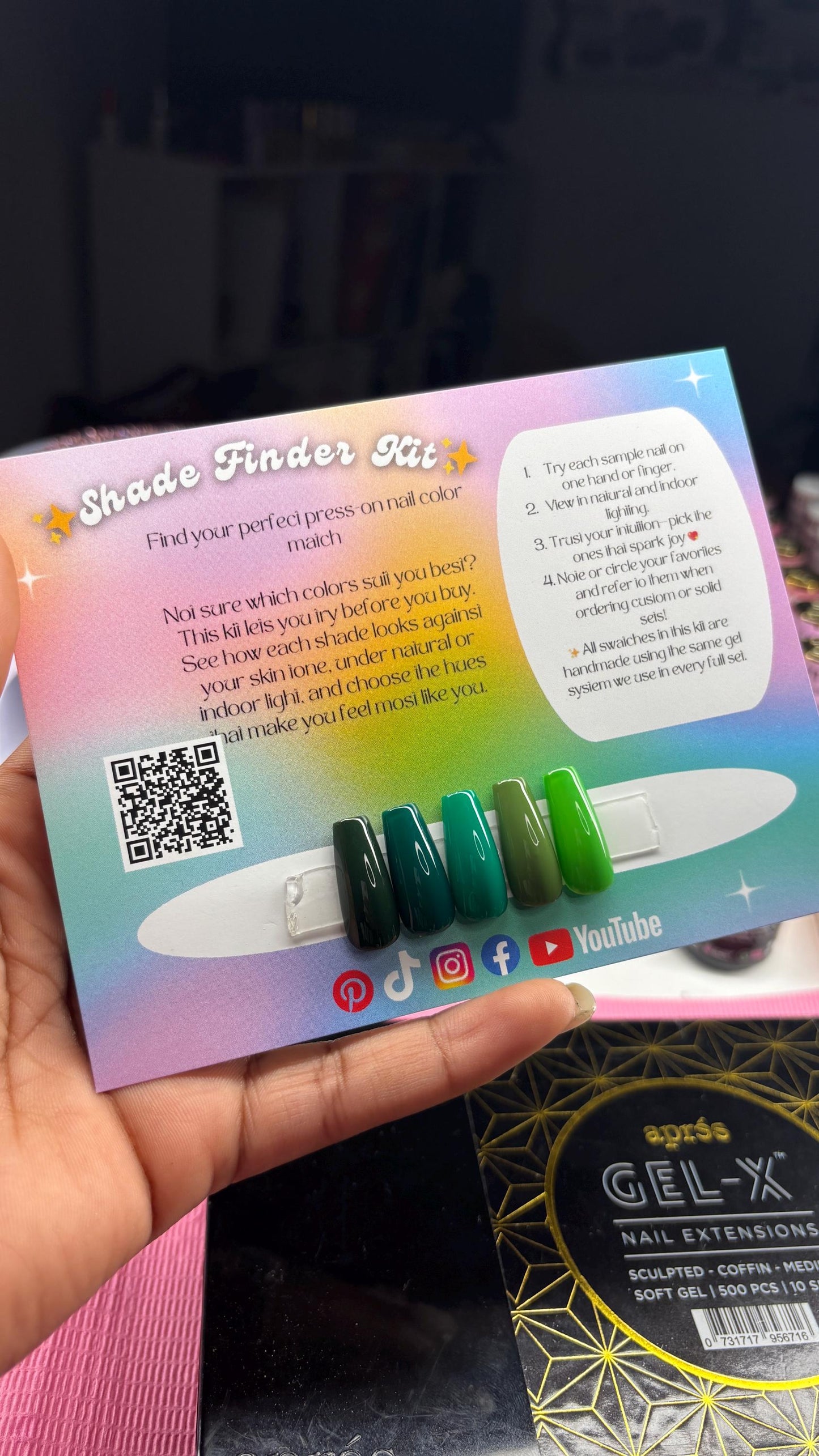 Find Your Shade Nail Kit | Press-On Color Swatch Set | The Nail Apothecary | Press-On Nails