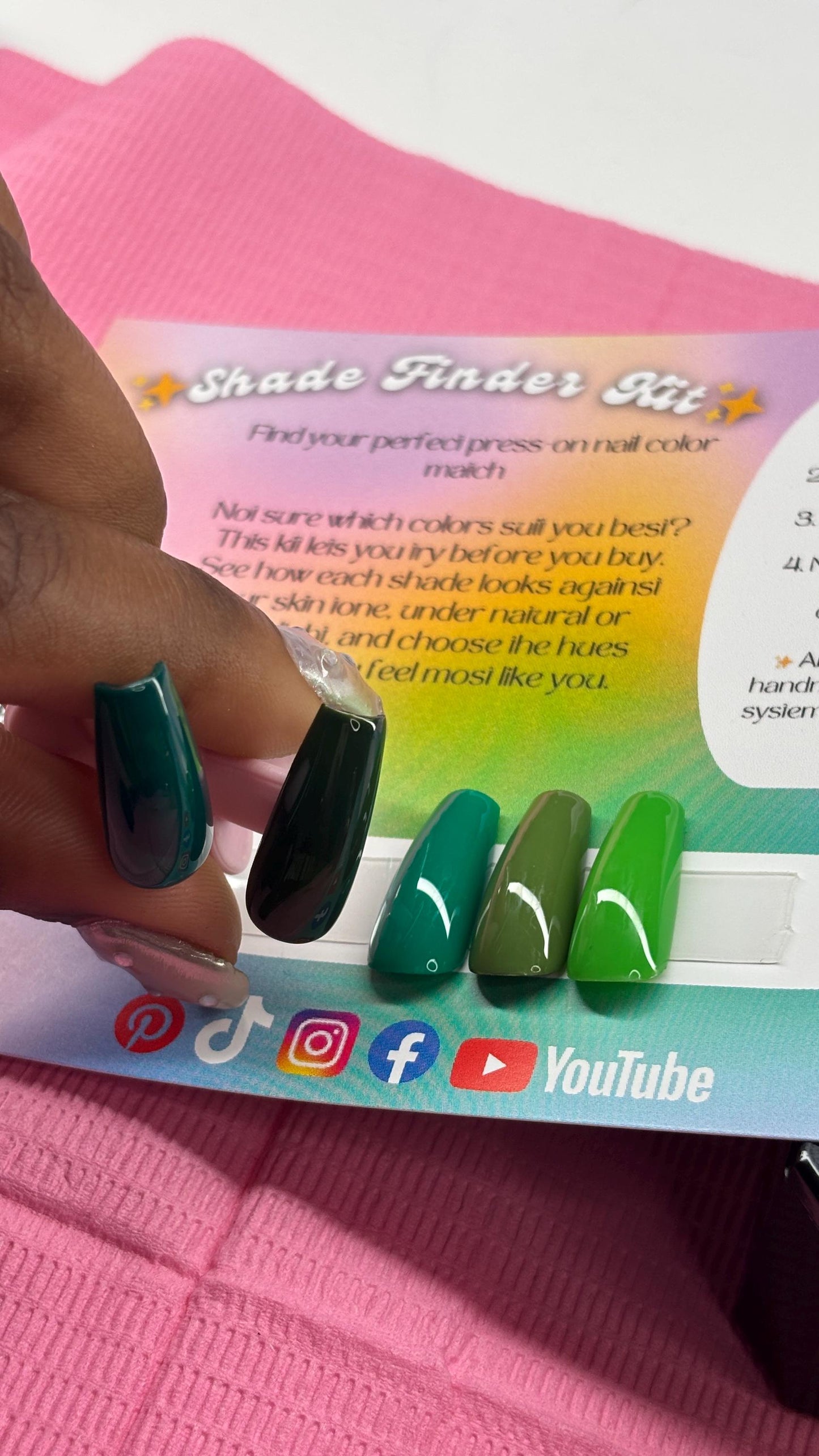Find Your Shade Nail Kit | Press-On Color Swatch Set | The Nail Apothecary | Press-On Nails