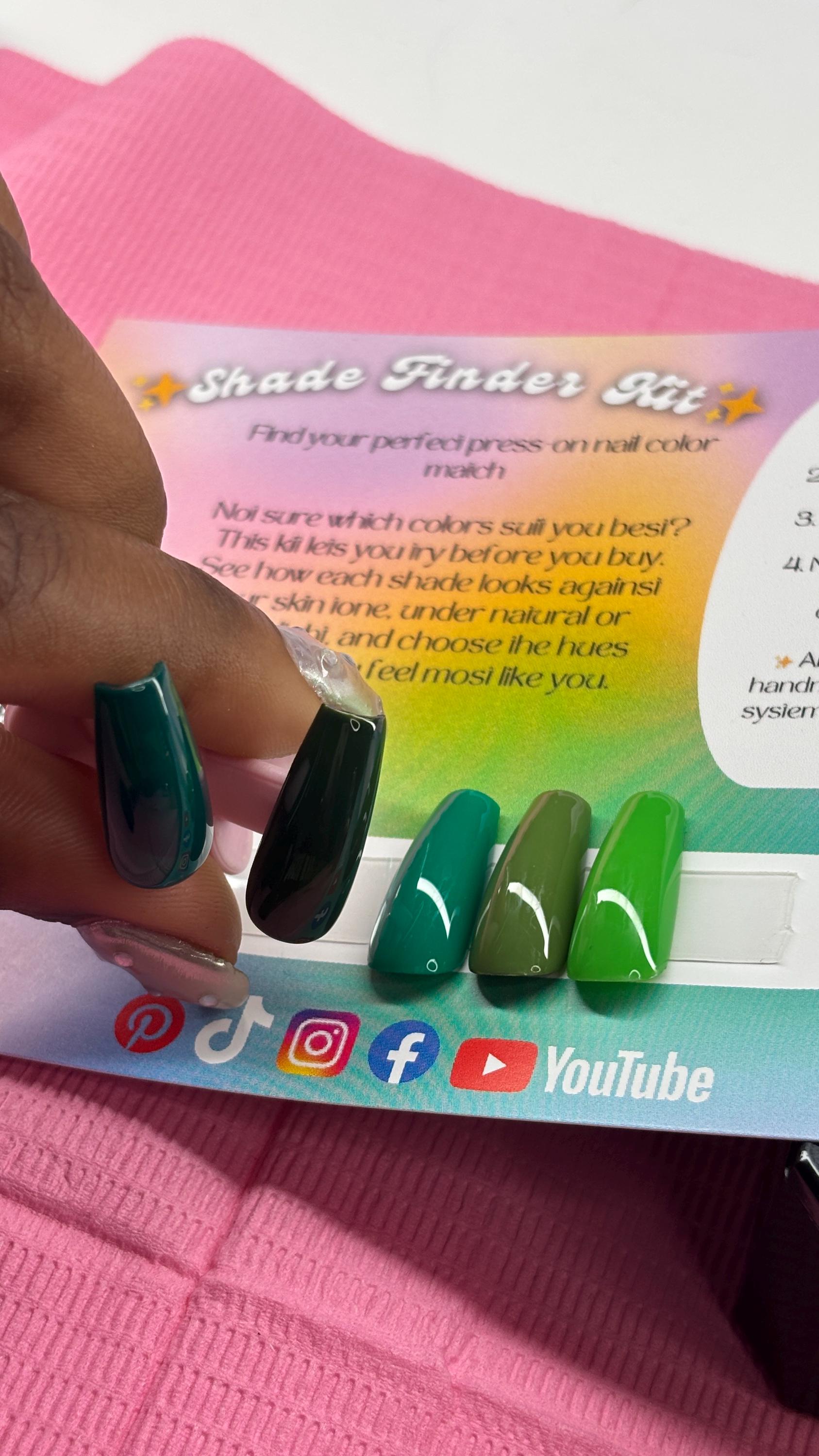 Find Your Shade Nail Kit | Press-On Color Swatch Set | The Nail Apothecary | Press-On Nails